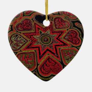 'Rustic Hearts' Ornament