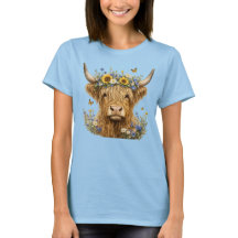 Rustic Highland Cow Floral