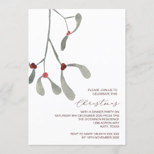 Rustic Holiday and Christmas Invitations