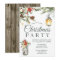 Rustic Holiday Floral Lights Christmas Party