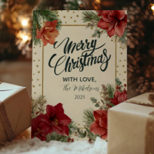 Rustic Holiday Greenery Merry Christmas