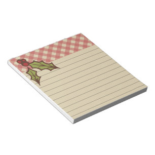 Rustic Holiday Notepad