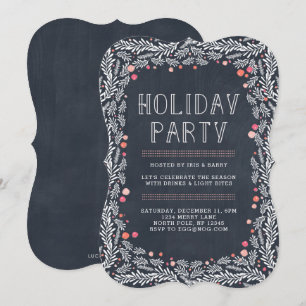 Rustic Holiday Party Invitation