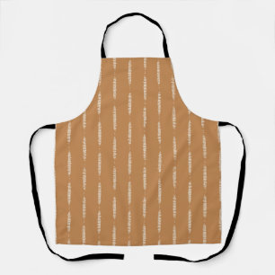 Rustic home Bohemian lines vertical stripes brush  Apron