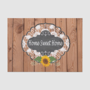 Rustic Home Sayings Design Tissue Paper