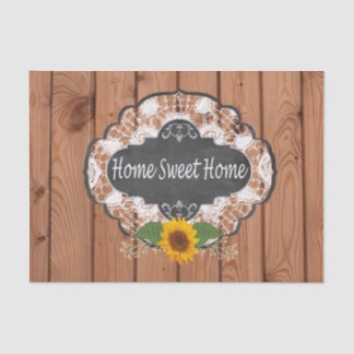 Rustic Home Sayings Design Tissue Paper