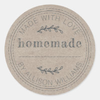 Rustic Homemade Baked Goods Jam Can Kraft Paper