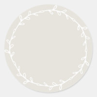 Rustic Homemade Light Grey Write On