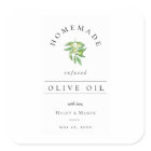 Rustic Homemade Olive Oil Label