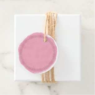 Rustic Homemade Pink Watercolor Wash Write On Favour Tags