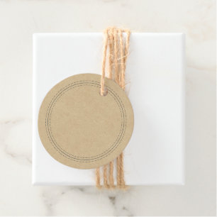 Rustic Homemade Simple Kraft Paper Write On Favour Tags