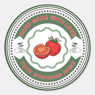 Rustic Homemade Tomato Sauce Classic Ro Classic Round Sticker
