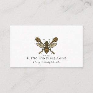 Rustic Honey Bee Beekeeper Apiary Business Card