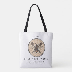 Rustic Honey Bee Beekeeper Apiary Tote Bag