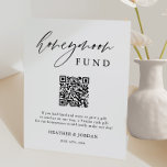 Rustic Honey Moon Wish QR Code Sign<br><div class="desc">Say "I do" to a modern wedding! Planning a wedding? You'll need modern calligraphy wedding day signs, wedding table decorations, and minimalist Calligraphy WeddingRustic Honeymoon Fund QR Wishing Well Sign. We offer modern calligraphy styles for all your needs. Order on Zazzle and I'll help you create your personalised design on...</div>