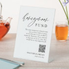 Rustic Honeymoon Fund QR Wishing Well Sign