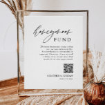 Rustic Honeymoon Fund QR Wishing Well Sign<br><div class="desc">Say "I do" to a modern wedding! Planning a wedding? You'll need modern calligraphy wedding day signs, wedding table decorations, and minimalist Calligraphy WeddingRustic Honeymoon Fund QR Wishing Well Sign. We offer modern calligraphy styles for all your needs. Order on Zazzle and I'll help you create your personalised design on...</div>