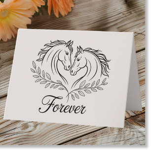 Rustic Horse Country Western Wedding Love  Card