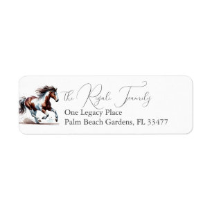 Rustic Horse Return Address