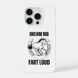 Rustic Horseshoe Dream Big Fart Loud iPhone 15 Pro Case