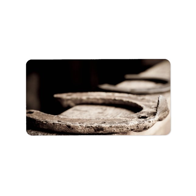 Rustic Horseshoe Label (Front)