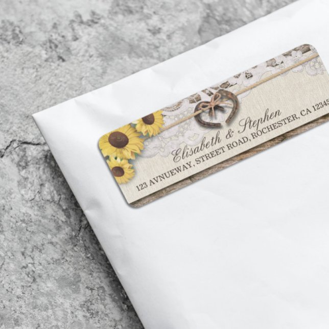 Rustic Horseshoes Burlap Lace Sunflowers Weddings (Creator Uploaded)