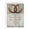 Rustic Horseshoes Country Style Wedding Invitation