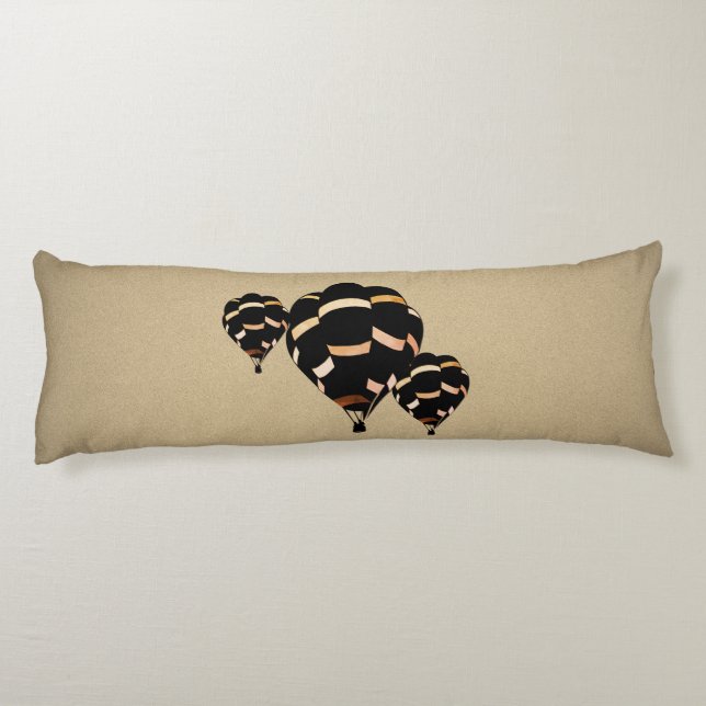 Rustic Hot Air Balloons Body Cushion (Back)