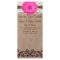 Rustic Hot Pink Gerber Daisy Wedding Program