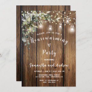 Rustic Housewarming Party Invitation