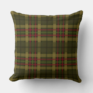 Rustic Hunter Green Plaid   Mix and Match Cushion