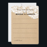 Rustic Hydrangeas Floral Wedding Advice<br><div class="desc">Make your guests filled with joy when they find out these cute cards with hydrangeas flowers asking advice for the new couple. Check our store for more invites and ideas for the wedding</div>