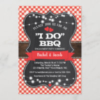 Rustic I DO BBQ Couples Shower Engagement Party