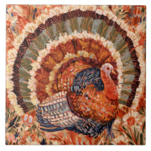 Rustic Impressionist Fall Turkey