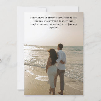 Rustic Indoor Wedding Save the Date Card