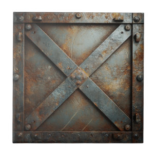 Rustic Industrial Metal Tile