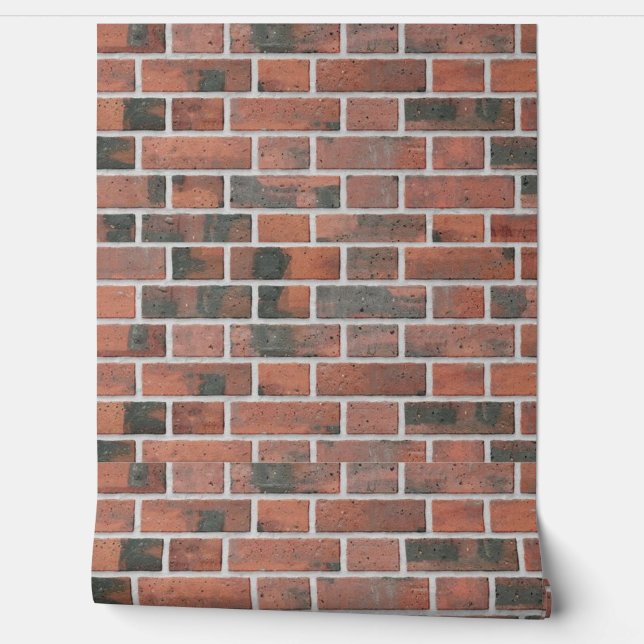 Rustic Interior Industrial Brick Accent Flemish  Wallpaper (Unrolling)