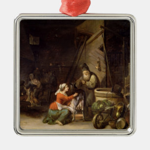 Rustic Interior Metal Tree Decoration