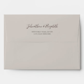 Rustic Iron and Lace Wedding Elegant Floral Envelope