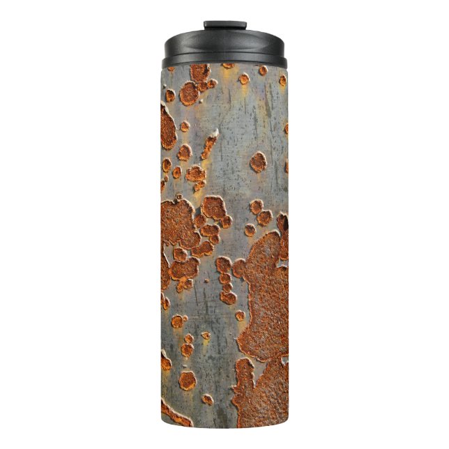 Rustic Iron: Yellow Mottled. Thermal Tumbler (Front)