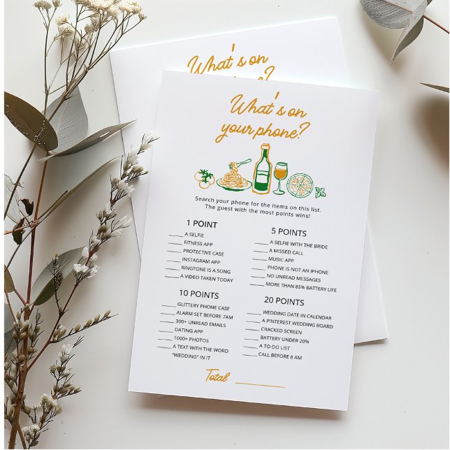 Rustic Italian Hand drawn What’s on your phone (Creator Uploaded)