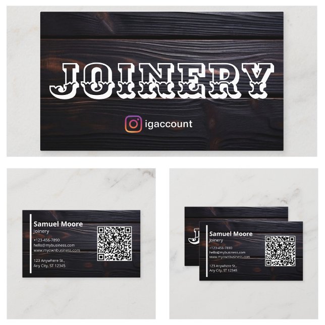 Rustic Joinery African Blackwood Business Card (Rustic Joinery African Blackwood Business Card
)