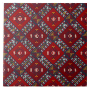Rustic Kilim Pattern Home Decor Tile
