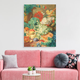 Rustic Kitchen Art Vintage Fruit Flower Print