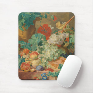 Rustic Kitchen Art Vintage Fruit Flower Print Mouse Mat