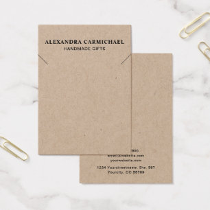 Rustic Kraft Artisan Necklace Jewellery Display Ca