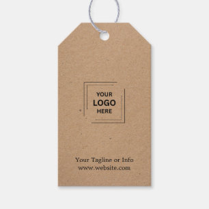 Rustic Kraft Branding Modern Minimal Elegance Gift Tags
