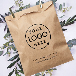 Rustic Kraft   Business Logo Modern Promotional Favour Bags