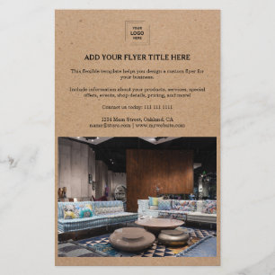 Rustic Kraft Business Photo Marketing Flyer Design