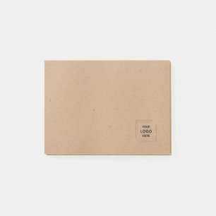 Rustic Kraft Custom Logo Business Note Design